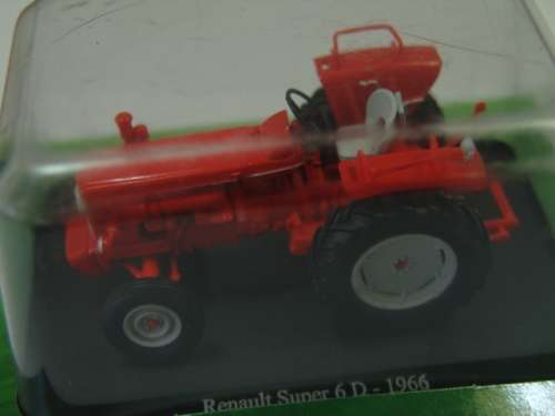 Collectable die cast model Tractor, Hachette, Renault Super 6D, 1966, scale 1:43, mint condition