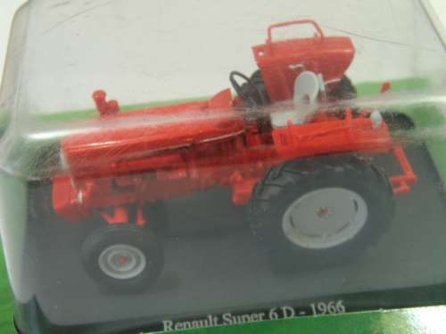 Collectable die cast model Tractor, Hachette, Renault Super 6D, 1966, scale 1:43, mint condition