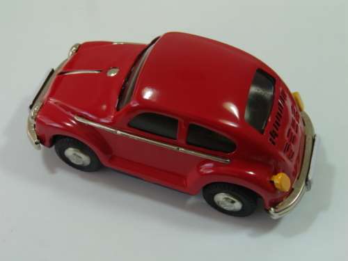 Voiture VW Beetle Sedan MF146 Tin model car, scale 1:33, friction powered, original box, 1960's