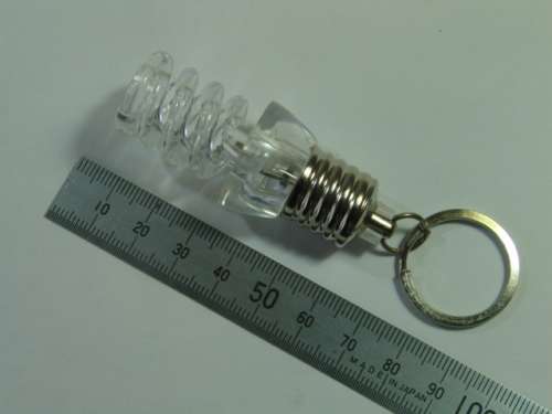 Coloured LED spiral Key Holder / Toy