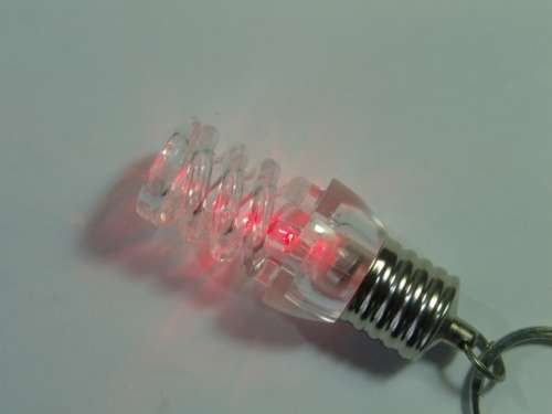 Coloured LED spiral Key Holder / Toy