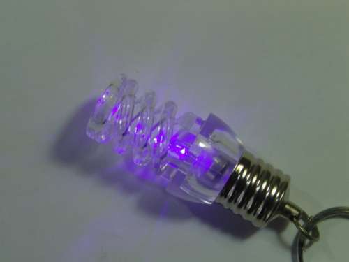 Coloured LED spiral Key Holder / Toy