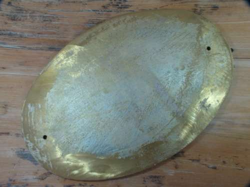 Original National Railways of Zimbabwe solid cast Brass Locomotive Plaque, No.417, very heavy 20Kg