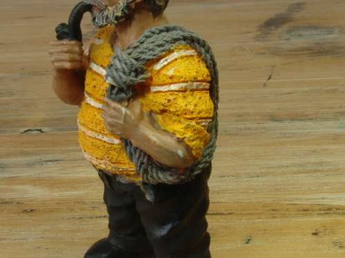 Resin figurine, Fisherman with pipe