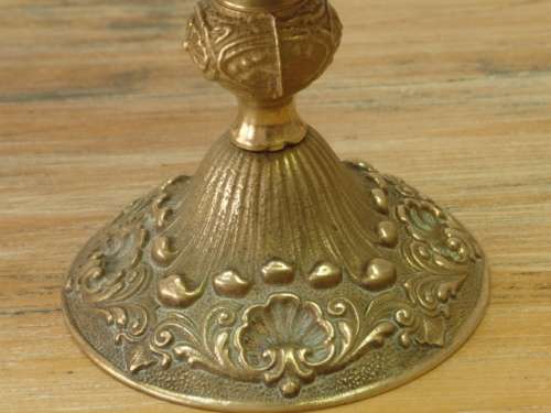 Brass and porcelain table Lamp, Vintage