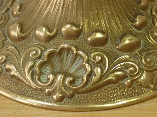 Brass and porcelain table Lamp, Vintage