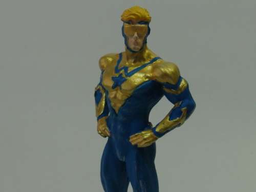 DC Comics Chess collection action figurine, Booster Gold, collectable Super hero character