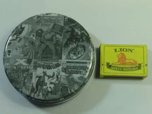 Marvel Coasters with Spiderman motive, set of 4 in tin