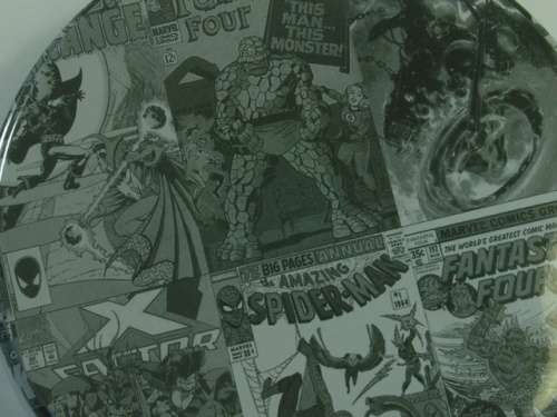 Marvel Coasters with Spiderman motive, set of 4 in tin