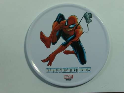 Marvel Coasters with Spiderman motive, set of 4 in tin
