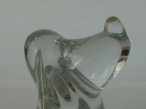 Vintage solid bubble glass Snoopy, Bloodhound  Paperwieght