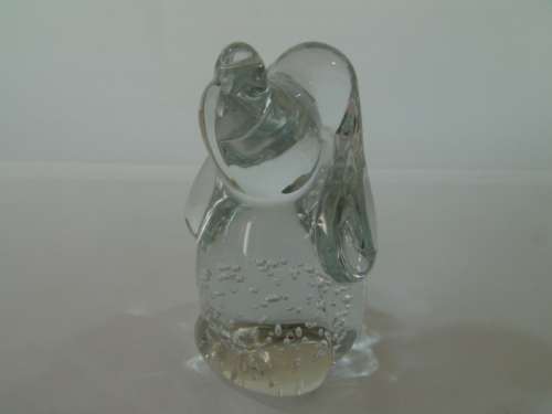 Vintage solid bubble glass Snoopy, Bloodhound  Paperwieght