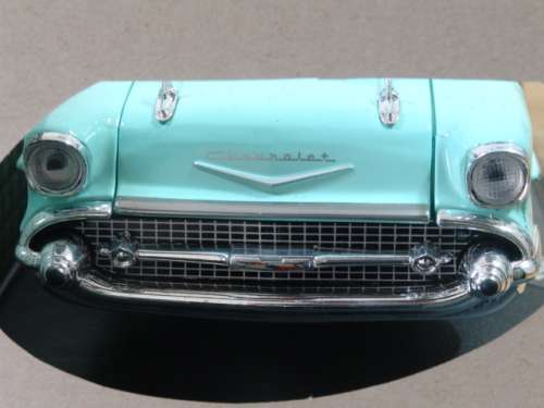 Collectable die cast scale model Car, Motormax, premium collection, 1957 Chevy Bel Air in box, 1:18