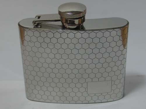 Stainless steel hip flask, 5oz