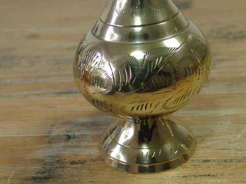 Solid brass perfume fountain, rose water dispenser, vintage, 30cm