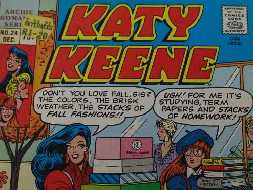 Archie romance series, Katy Keene no. 24 , 1987, many vintage collectable comic books available
