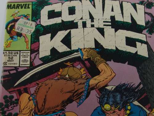 Marvel comics, Conan the King, Vol.1 no. 52, 1989, vintage collectable comic book