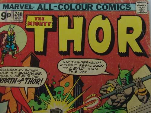 Marvel all colour comics, The Mighty Thor, Vol.1 no. 240, 1975, rare vintage collectable comic book
