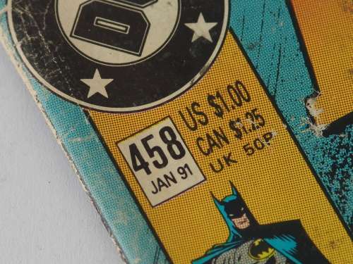 DC Comics, Batman, No. 458, Jan 1991, Collectable Superhero comic book