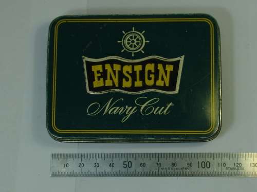 Vintage Ensign Navy cut Tabacco Tin, 11cm x 8cm
