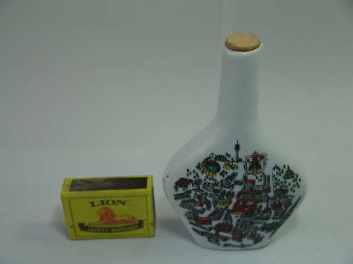 Vintage Liqueur bottle with original content, Escorial Grun, Germany, 50ml, 12cm tall