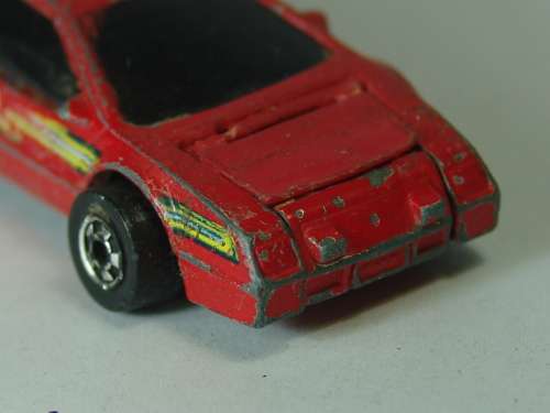 Hot Wheels die cast collectable model car, Crashed Uncrashed Racer (Front bumper), 1:64, Mattel 1983