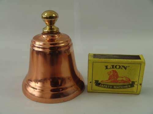 Small copper and brass bell - 8cm