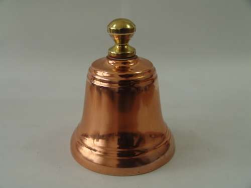 Small copper and brass bell - 8cm