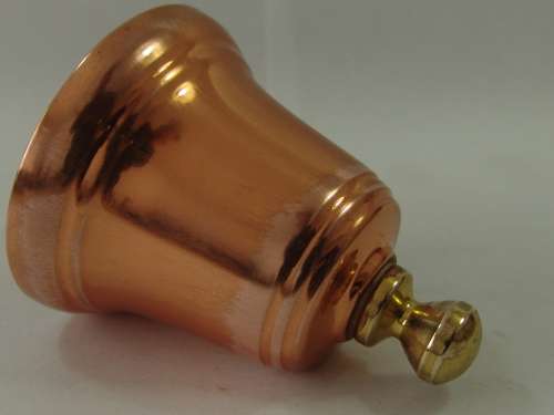 Small copper and brass bell - 8cm