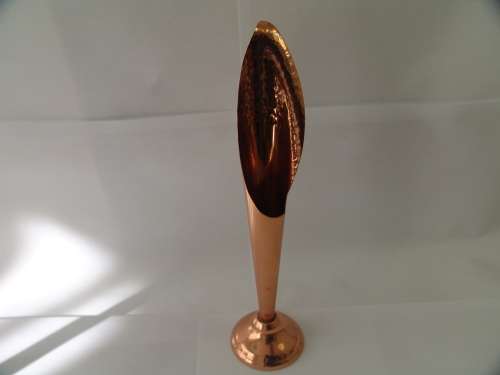 Vintage pure copper flower vase - 21cm