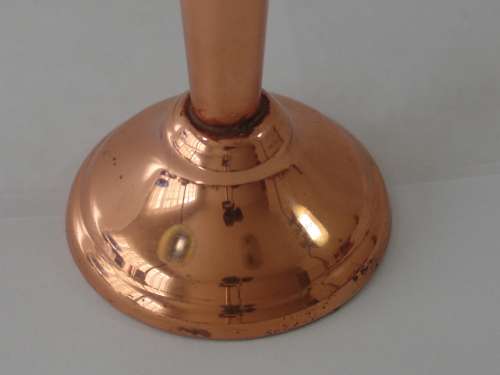 Vintage pure copper flower vase - 21cm