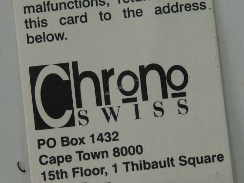 Ster Kinekor home video special edition collectors Chrono Swiss Watch - 100% working - very rare