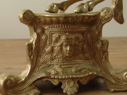 Large vintage solid brass Horse statue - 43cm high