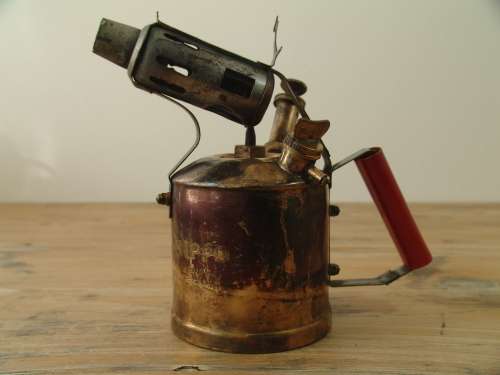 Vintage Hippo brass blow torch