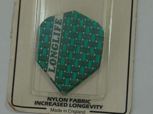 Harrows Longlife dart Flights, set of 3, Green - original packing, vintage