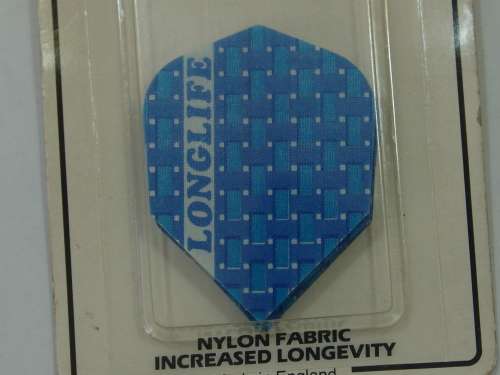 Harrows Longlife Dart Flights, set of 3, Blue - original packing, vintage