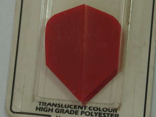 Harrows Polyester Dart Flights, set of 3, Red - original packing, vintage