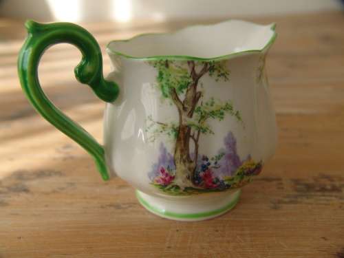 Royal Albert "Greenwood Tree" creamer,1920's,  8cm deep