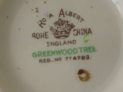 Royal Albert "Greenwood Tree" creamer,1920's,  8cm deep