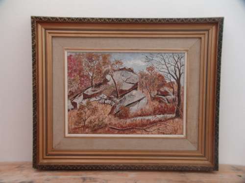 Original oil on board by R. Smit 1972, 25cm x 35cm