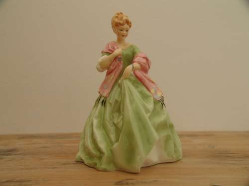Royal Worcester bone china Figurine, "First dance", Modelled by F.G. Douchty, No.3629, 19cm high