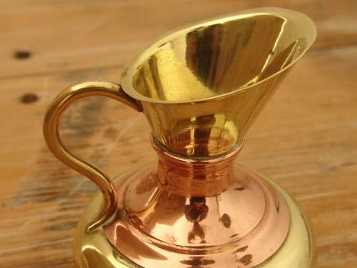 Vintage copper and brass Pitcher - 10cm high