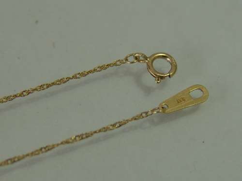 10ct Yellow gold teardrop pendant with 18 natural diamonds on a 9ct yellow gold chain