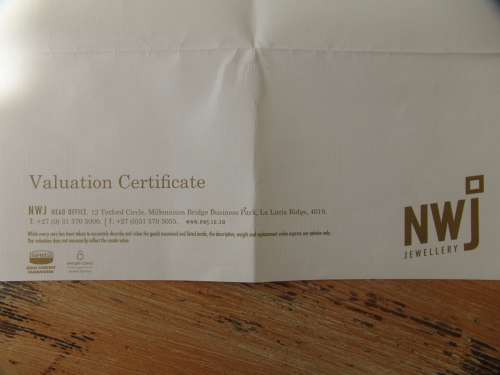 18ct Yellow gold Half Eternity Ring with 11 diamonds, 0,13ct, colour I, VS/SI - NWJ Valuation cert.