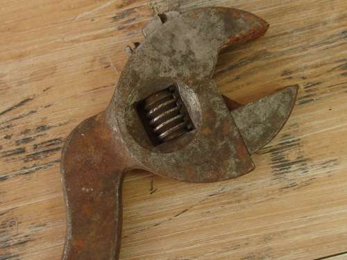 Large vintage angled Shifting spanner - 35cm