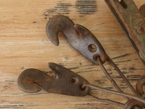 Vintage Wire fence stretcher (draad trekker) - 48cm long