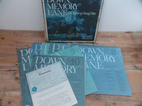 Down memory lane, 10 LP box set - 1910 to 1960, Vinyl