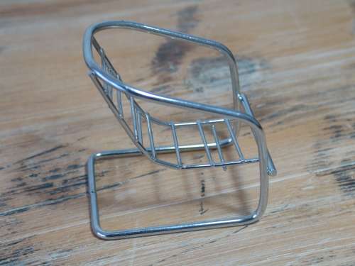 Set of 4 Miniature chromed Chairs - 9cm x 6cm x 9cm