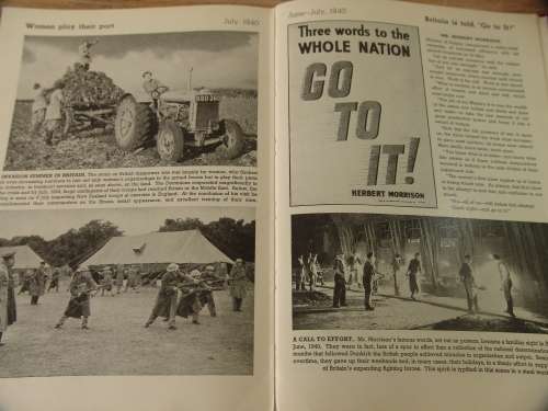 The War in Pictures WWII, 1946 print, set of 5 Volumes, by Odhams Press LTD.