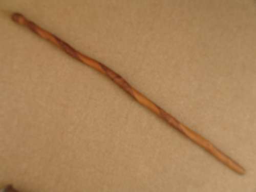 Vintage natural wooden walking stick - 96cm
